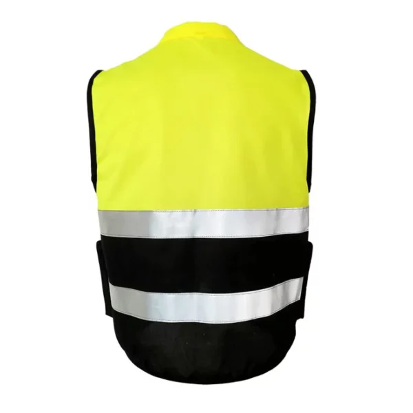 Reflective Clothing with Pockets High Visibility Security Vest for Outdoor Traffic Safety and Cycling - Image 3