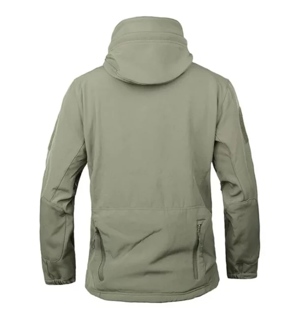 Men's Shark Skin Soft Shell Tactical Waterproof Windbreaker – Hooded Bomber Coats for Military Outdoors Army Jacket - Image 5