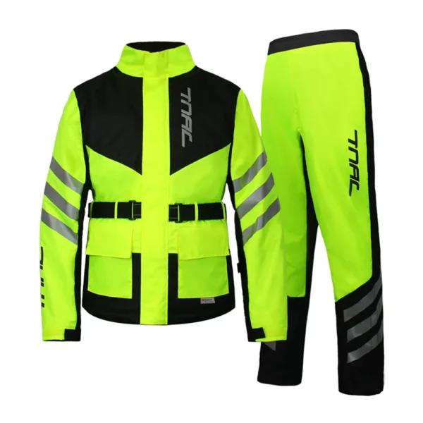 Reflective Clothing for Motorcycle Riders 100% Waterproof Raincoat for Men, Suitable for Electric Scooters and Motocross - Image 2