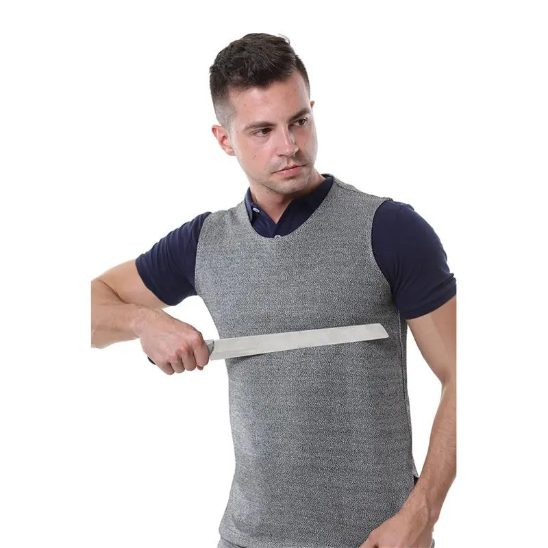 Summer Stab-Proof Vest Tactical Cut-Resistant Self-Defense Clothing with Thin, Breathable, and Soft Design