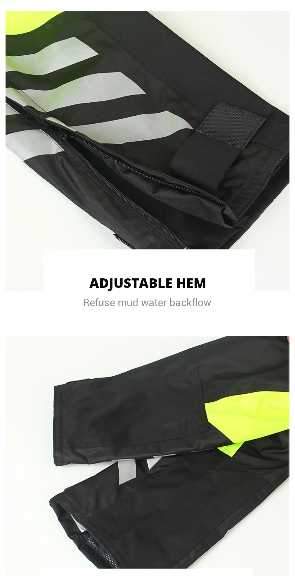 Reflective Clothing for Motorcycle Riders 100% Waterproof Raincoat for Men, Suitable for Electric Scooters and Motocross