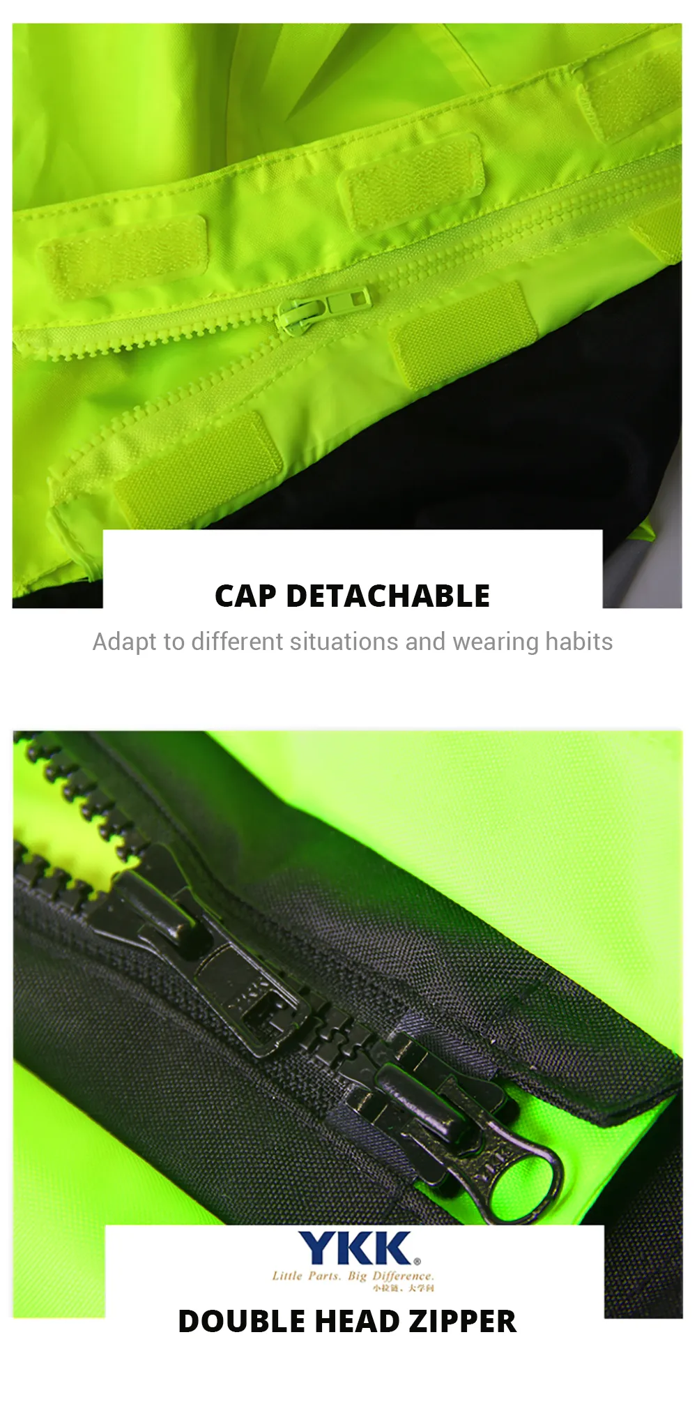 Reflective Clothing for Motorcycle Riders 100% Waterproof Raincoat for Men, Suitable for Electric Scooters and Motocross