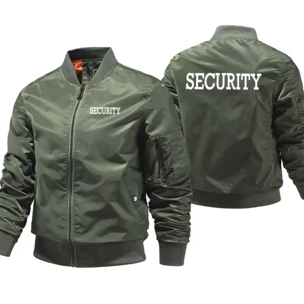 Security Jackets Men's Autumn and Winter Windproof Bomber Jacket with Thick Warmth, Military and Air Pilot Style - Image 2