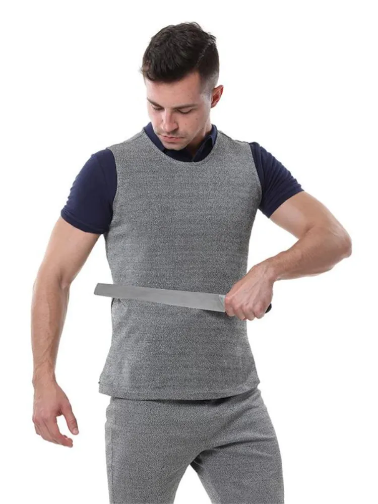Summer Stab-Proof Vest Tactical Cut-Resistant Self-Defense Clothing with Thin, Breathable, and Soft Design