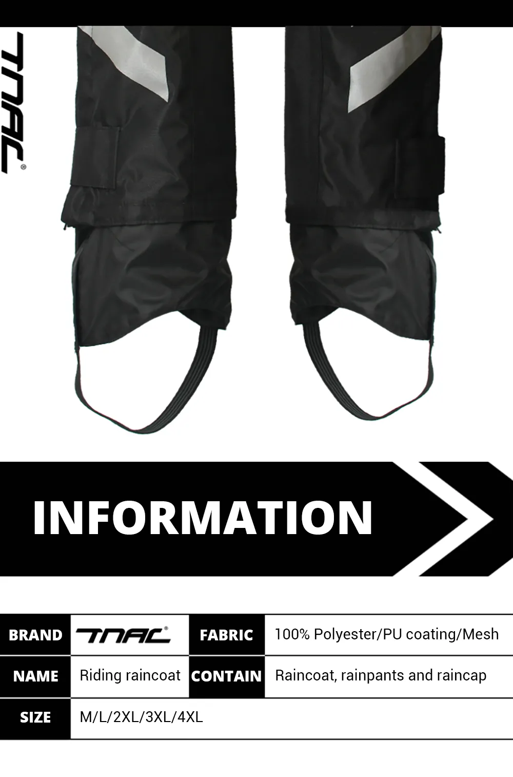 Reflective Clothing for Motorcycle Riders 100% Waterproof Raincoat for Men, Suitable for Electric Scooters and Motocross