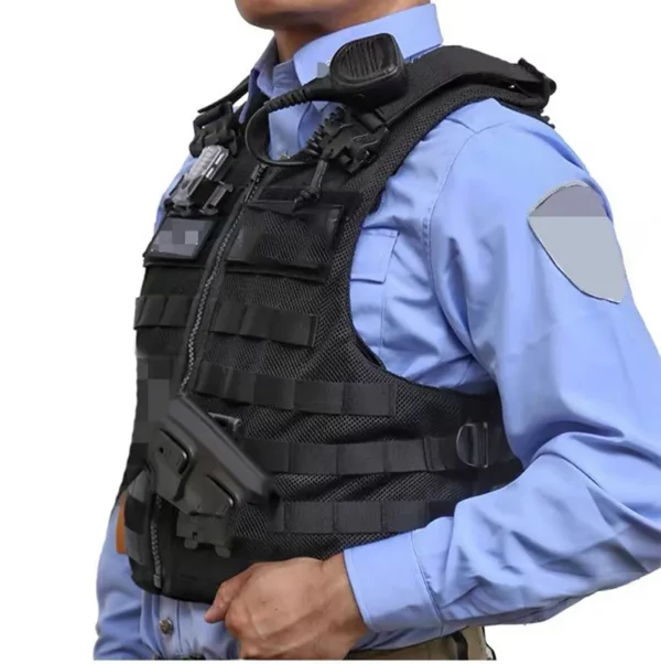 Police Molle Vest with Quick Release and 1000D Tactical Design for Body Armor, Airsoft, and More