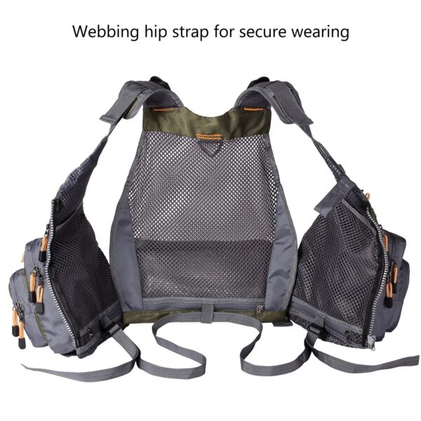 Adjustable Fishing Tool Vest for Outdoor Sports - Breathable and Practical Fishing Tackle Vest - Image 6