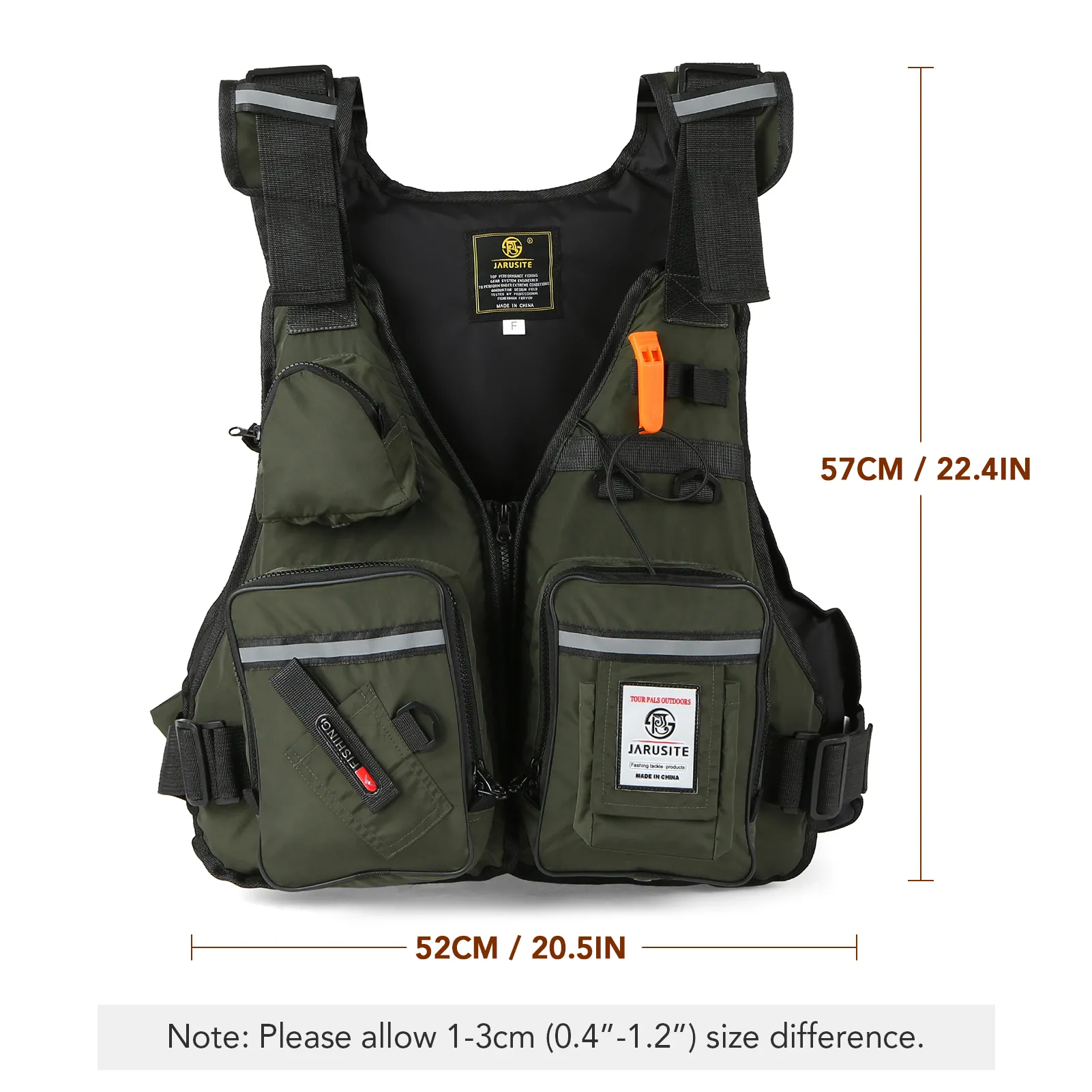 Men's Tool Vest for Professional Fishing: Buoyancy, Portability, Waterproof, and Multi-Pockets