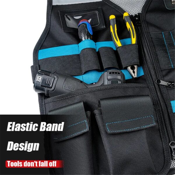 Tool Vest Hanging Pocket Storage Bag for Professional Electricians and Carpenters - Image 5