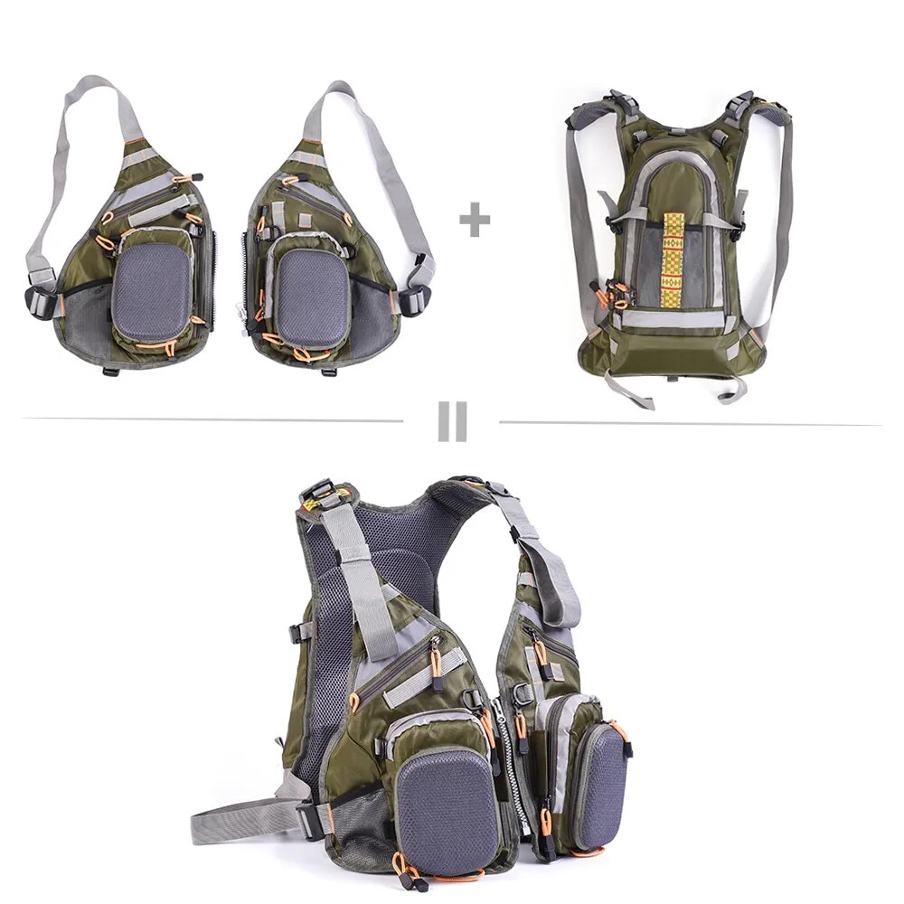 Tool Vest for Fishing and Outdoor Activities - Mesh Fly Fishing Vest with Breathable Design, Adjustable for Sports and Tackle Storage