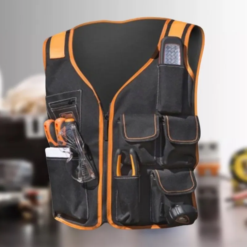 Adjustable Tool Vest for Men and Women - Ergonomic Workwear for Outdoor and Casual Use