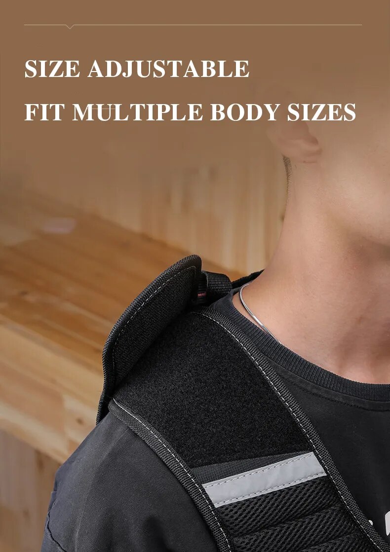 Tool Vest with Multifunctional Organizer Pouch - Handy Storage for Tools, Including Hammer, Screwdriver, Wrench, and More