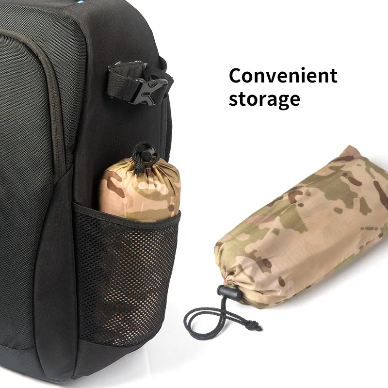 Outdoor Multifunctional Fisherman Raincoat - Waterproof Poncho with Camouflage Cover for Camping, Hunting, Clothes Shelter, Tent - Military Emergency Raincoat